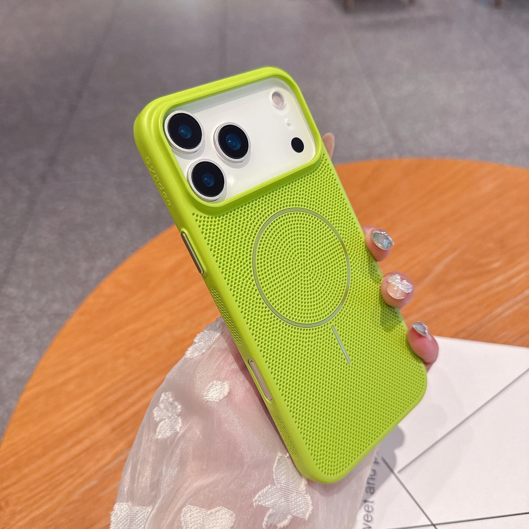 Cooling Heat Dissipation Mesh MagSafe Case for iPhone 17 / 16 / 15 Pro Max, Plus & Air – Wireless Charging Cover