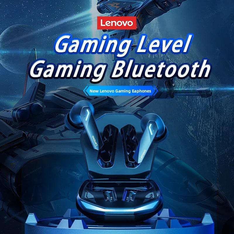 Lenovo GM2 Pro Bluetooth 5.3 Gaming Earphones – Dual Mode Wireless Headset with Mic, HD Call & Noise Reduction for iPhone 2024
