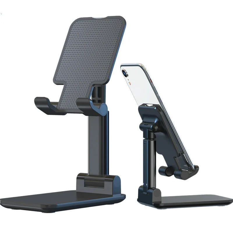 Foldable ABS Desktop Phone & Tablet Stand – Adjustable Bracket for iPhone 15/16, iPad, Android & More