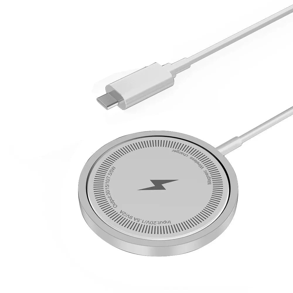 Magnetic Wireless Charger Stand – Fast Charging Pad for iPhone 16–12 Pro Max & AirPods with USB-A/PD Dock Station
