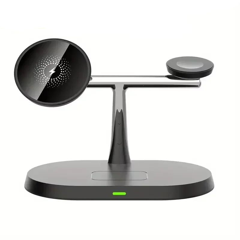 30W 3-in-1 Magnetic Wireless Charger Stand – Fast Charging Dock for iPhone 16–13, Apple Watch 8/7,