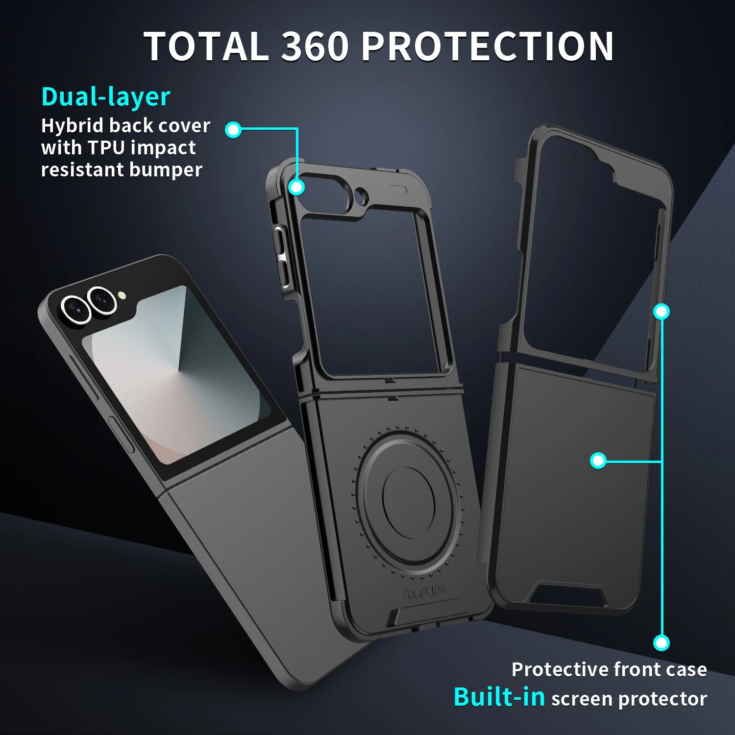 Samsung Galaxy Z Flip 7/6/5/4 – Official Style, Wireless Charging Compatible