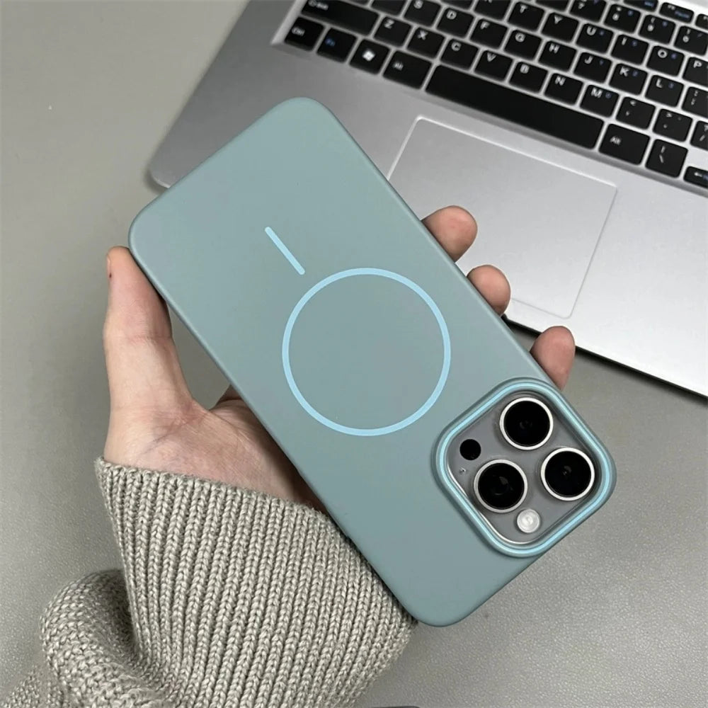 Ultrathin MagSafe Matte Case for iPhone 17 / 16 / 15 Pro & Pro Max / Air – Wireless Charging Compatible