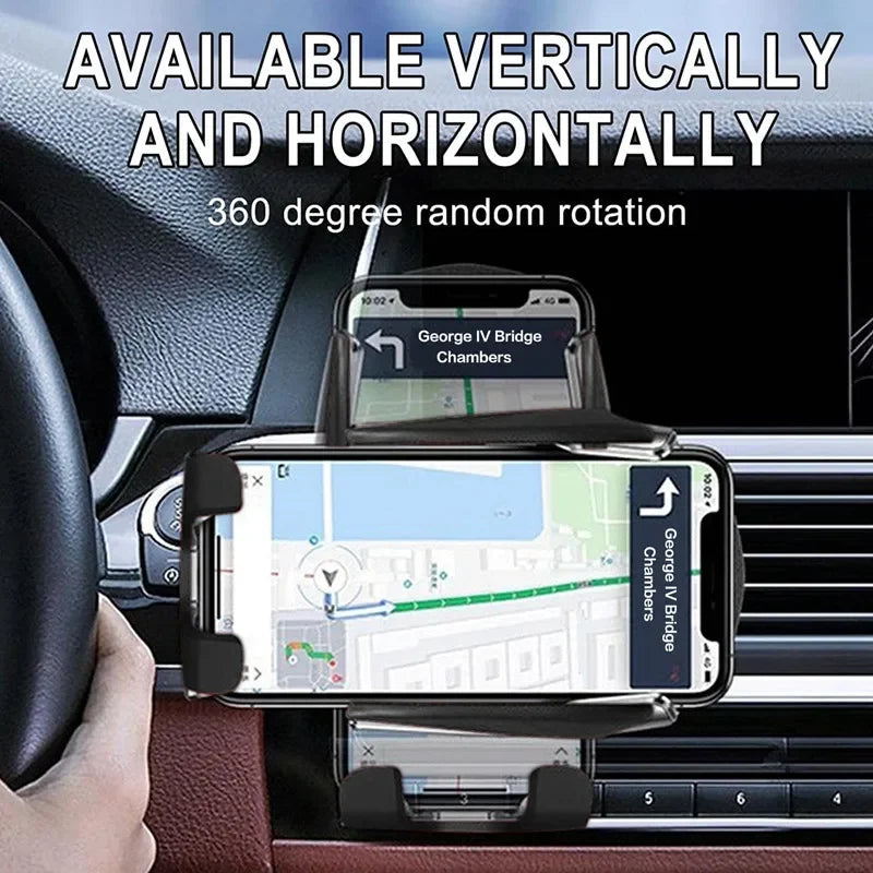 30W Infrared Induction Car Wireless Charger – Auto-Clamping Stand for iPhone 11–14 Pro Max & Samsung Galaxy S20/S21 Plus