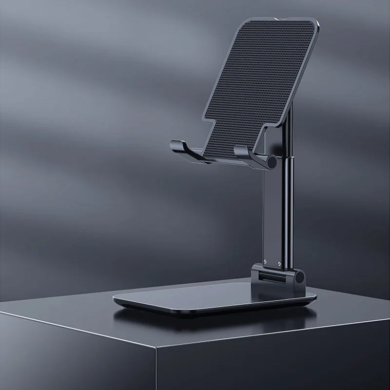 Foldable ABS Desktop Phone & Tablet Stand – Adjustable Bracket for iPhone 15/16, iPad, Android & More