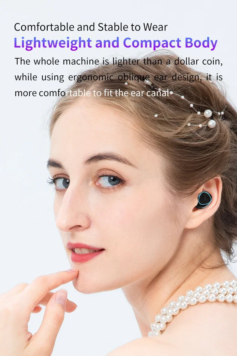 M10 TWS Bluetooth Earbuds – 9D Stereo Wireless Headphones with 3500mAh Charging Case & Mic, Waterproof Sports Design