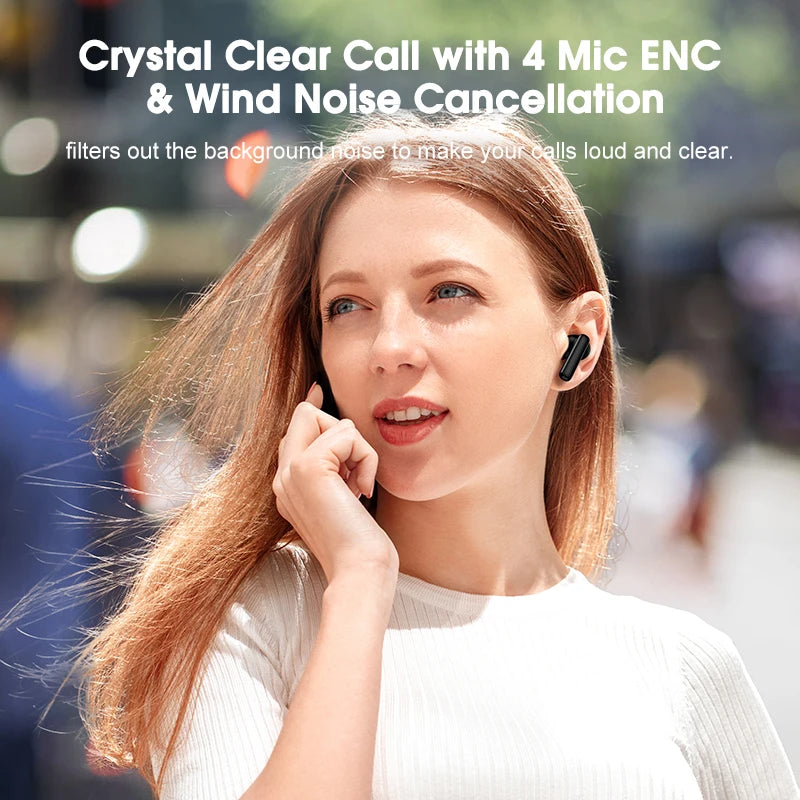 QCY T13 ANC Earbuds – Bluetooth 5.3, Fast Charge & Noise Cancellation