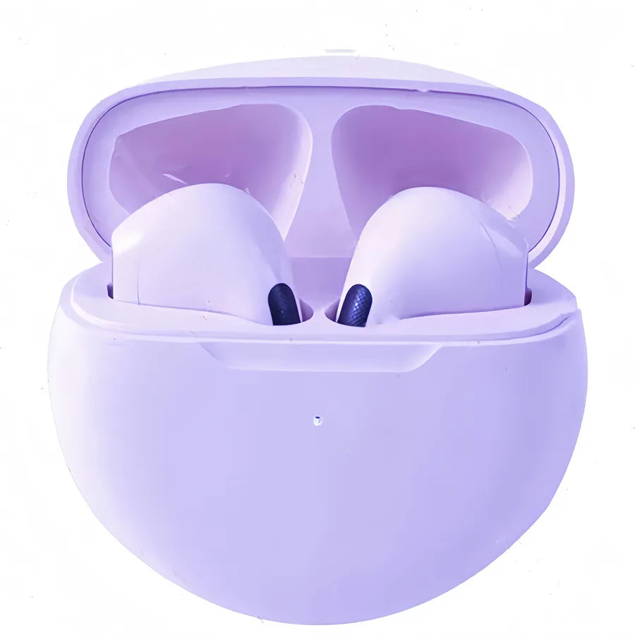 Pro 6 TWS Wireless Earphones – Bluetooth Headphones with Mic for iPhone, Xiaomi & Sports Use