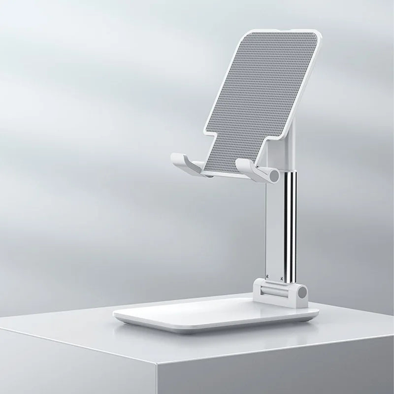 Foldable ABS Desktop Phone & Tablet Stand – Adjustable Bracket for iPhone 15/16, iPad, Android & More