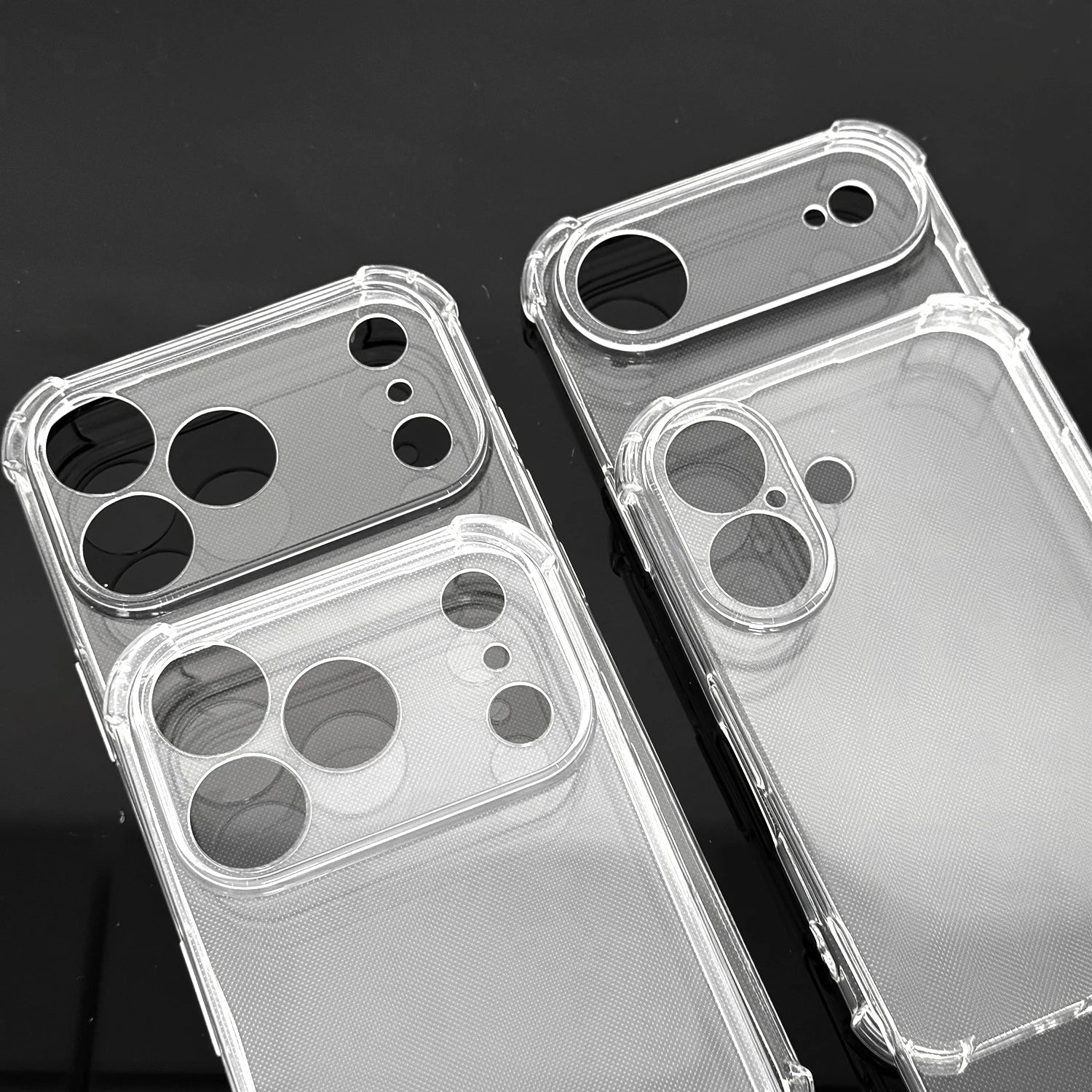 Transparent Shockproof Case for iPhone Air / 17 / 17 Pro / 17 Pro Max – Anti-Scratch Clear Cover with Corner Protection